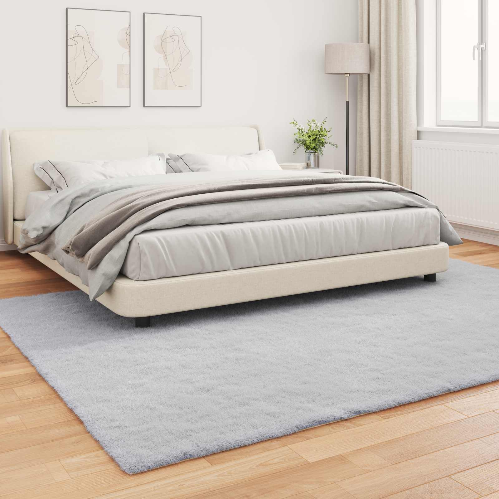 Artificial Rabbit Fur Rug Olite Grey 200 x 280 cm