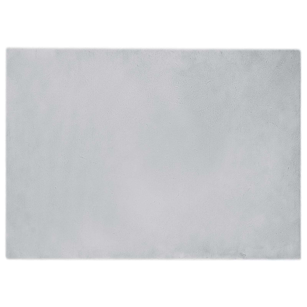 Olite Grey Artificial Rabbit Fur Rug 240 x 340 cm