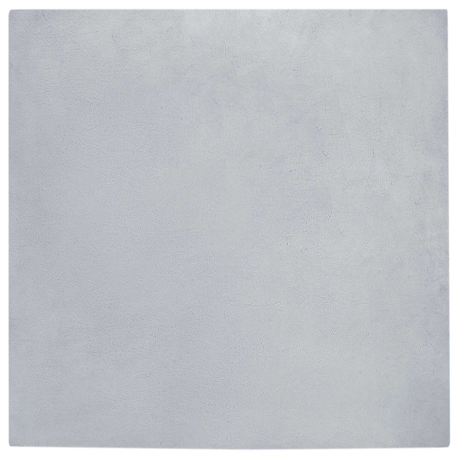 Dirbtinio triušio kailio kilimas Olite Pilka 120 x 120 cm