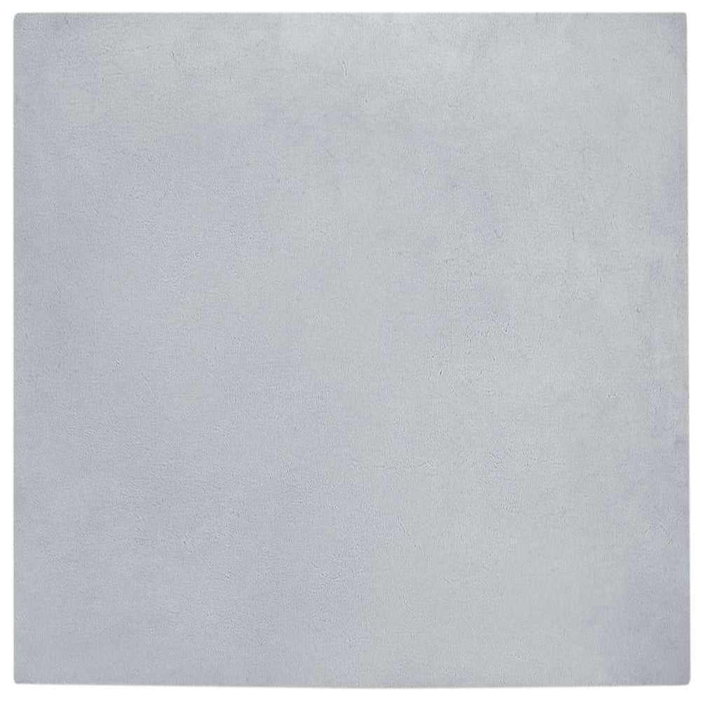 Olite Artificial Rabbit Fur Rug Grey 200 x 200 cm