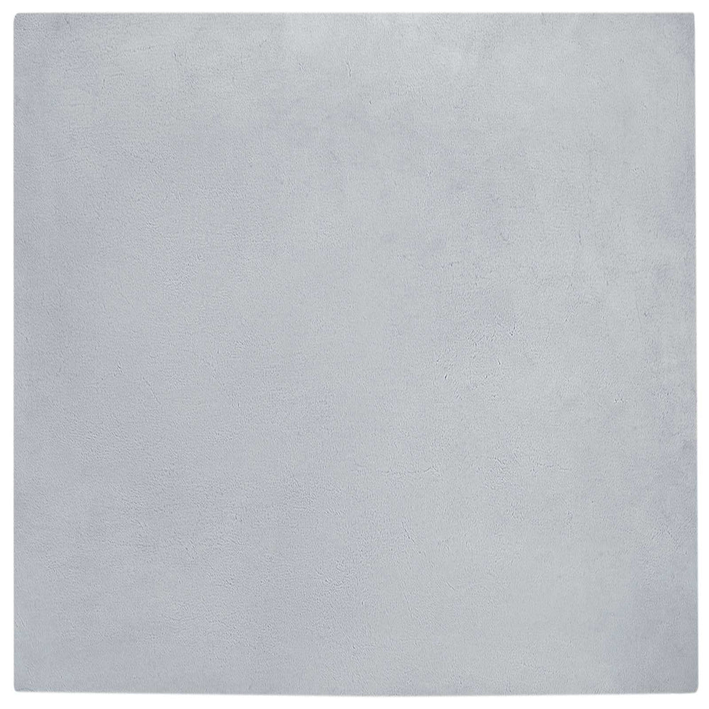 Artificial Rabbit Fur Rug Olite Grey 240 x 240 cm