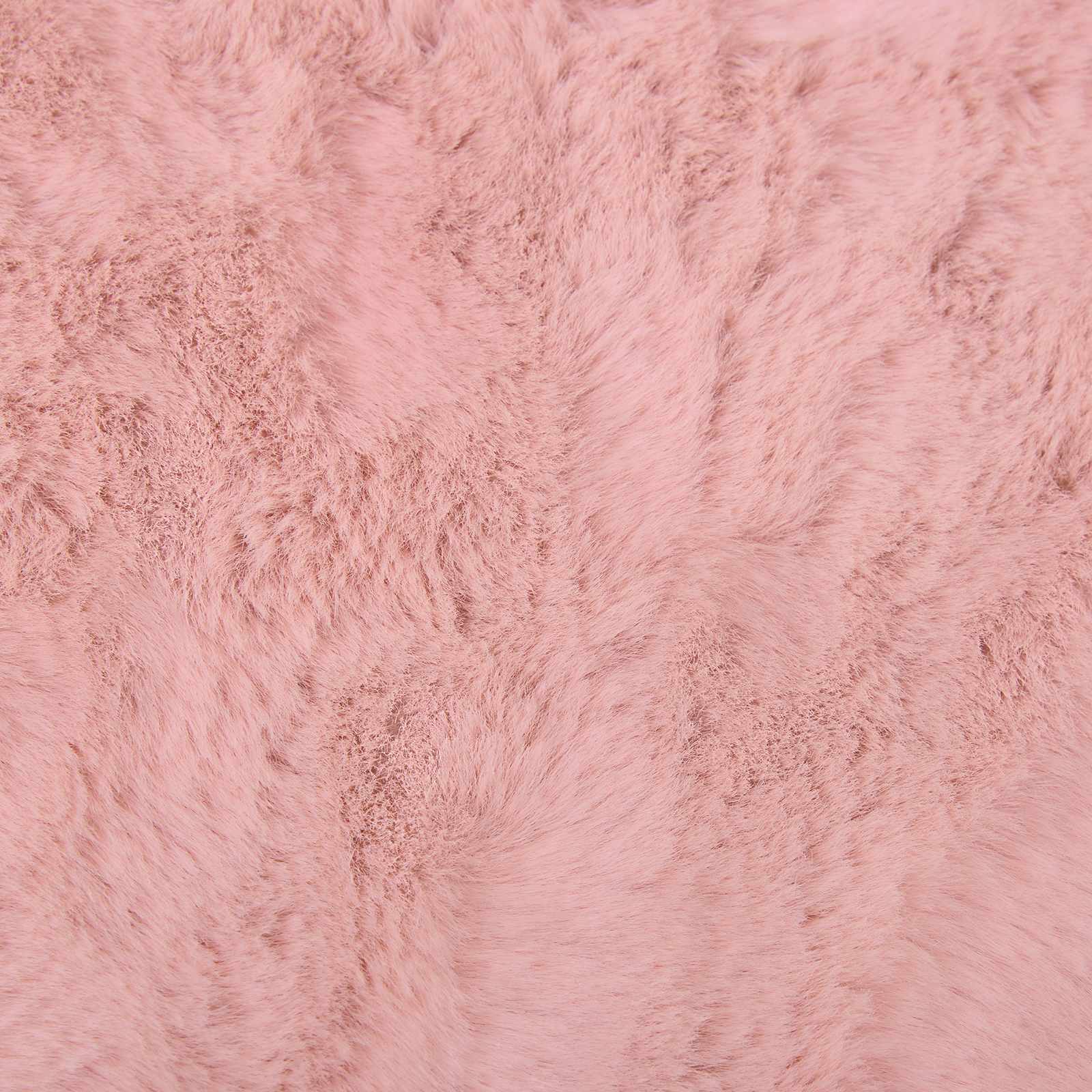 Non-slip Faux Rabbit Fur Rug Olite Pink