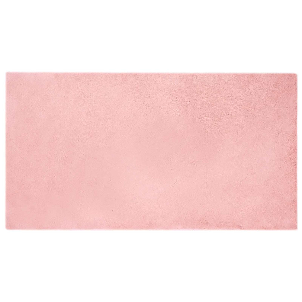 Olite Pink Artificial Rabbit Fur Rug 80 x 150 cm