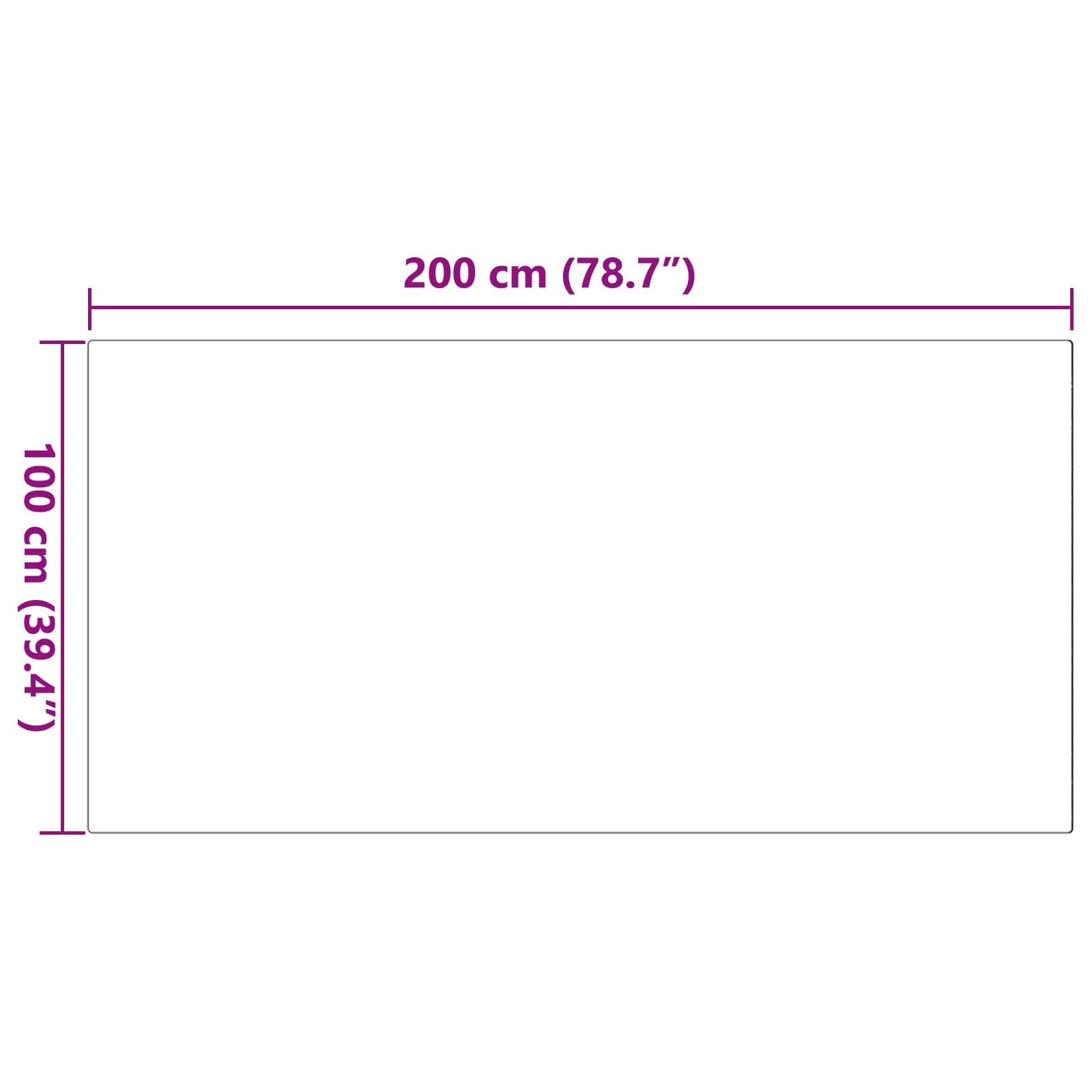 Faux Rabbit Fur Rug Olite Pink 100 x 200 cm