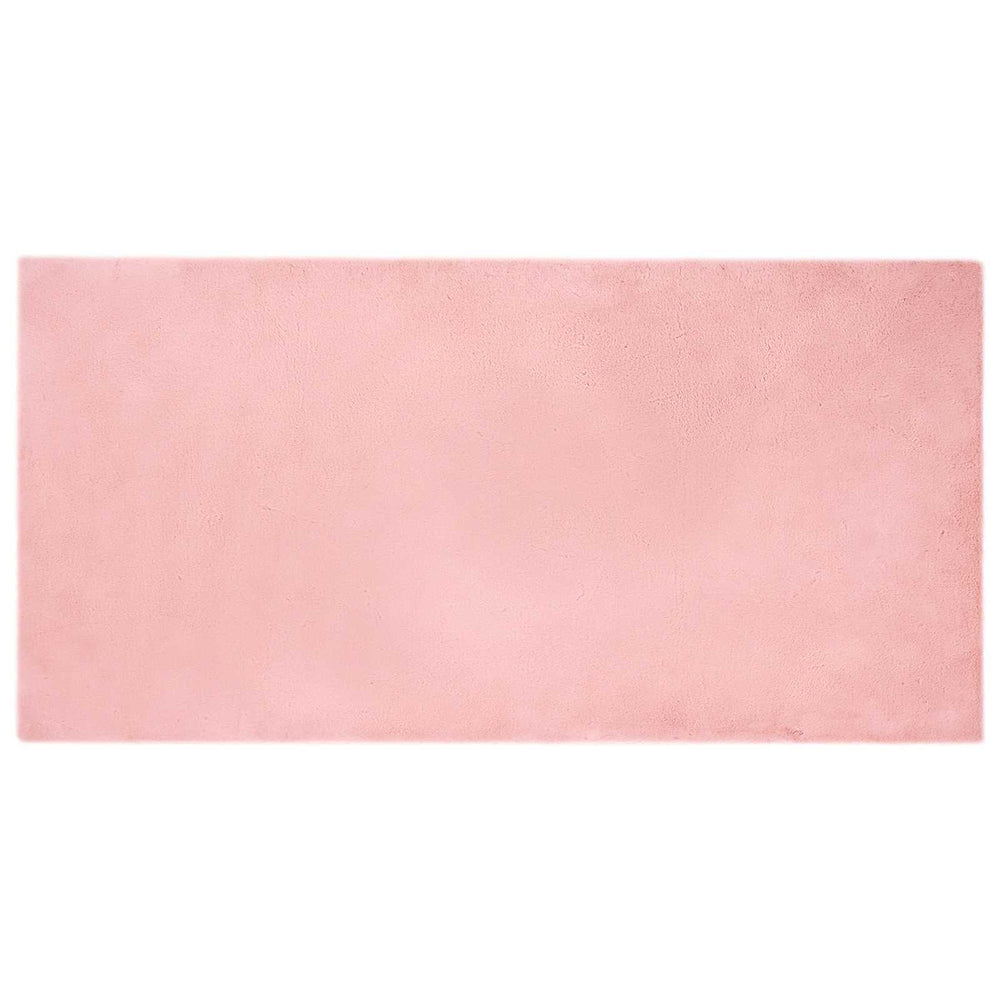 Faux Rabbit Fur Rug Olite Pink 100 x 200 cm