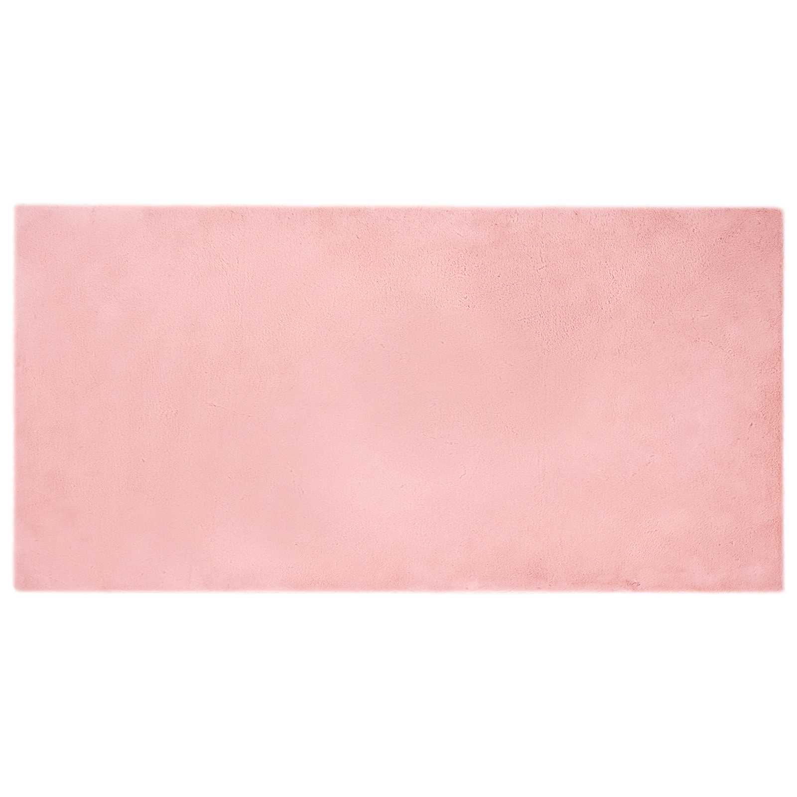 Faux Rabbit Fur Rug Olite Pink 100 x 200 cm