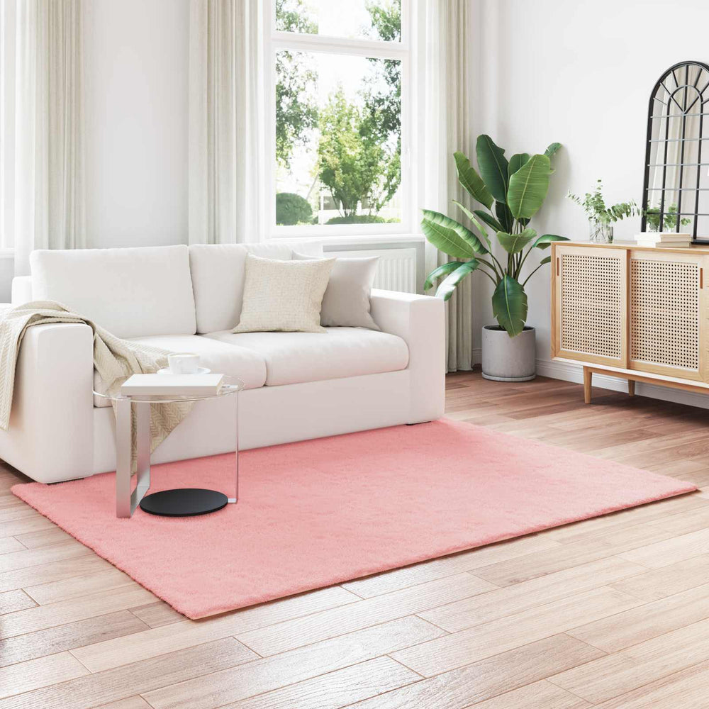 Artificial rabbit fur rug Olite Pink 120 x 170 cm
