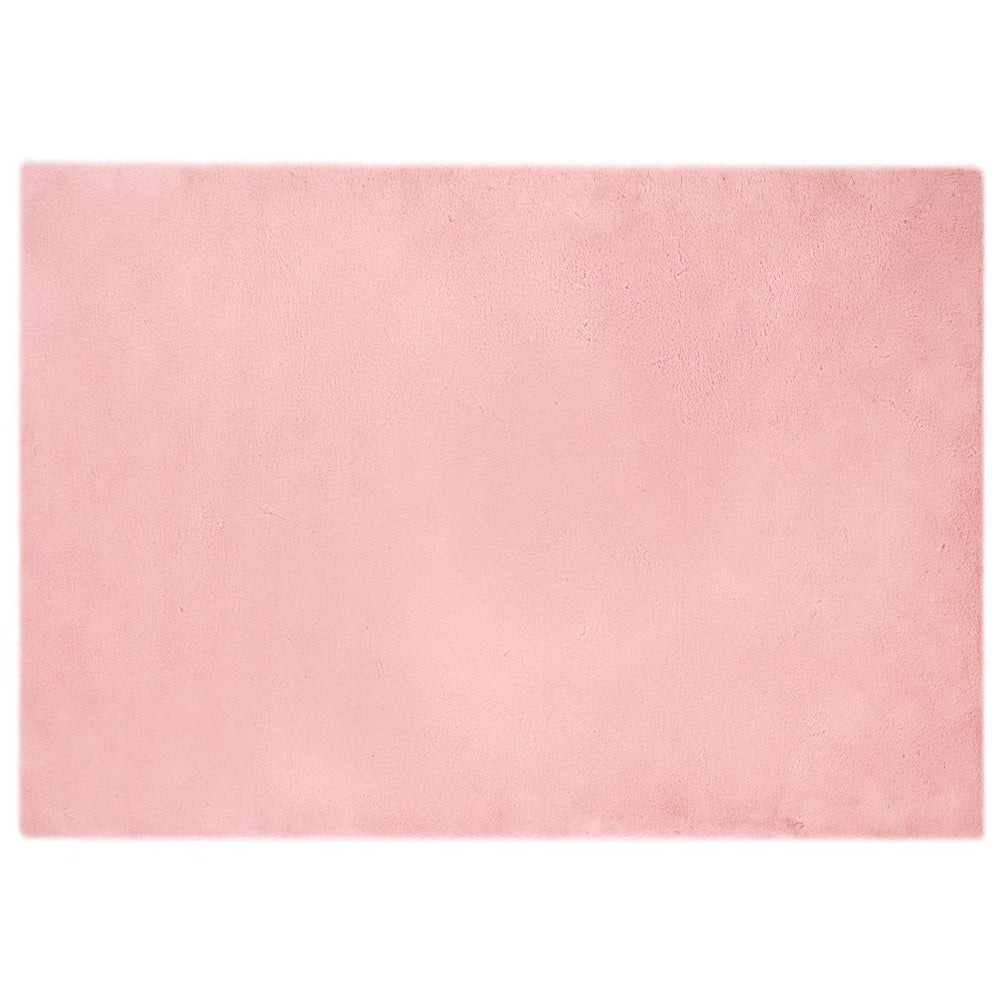 Artificial Rabbit Fur Rug Olite Pink 160 x 230 cm