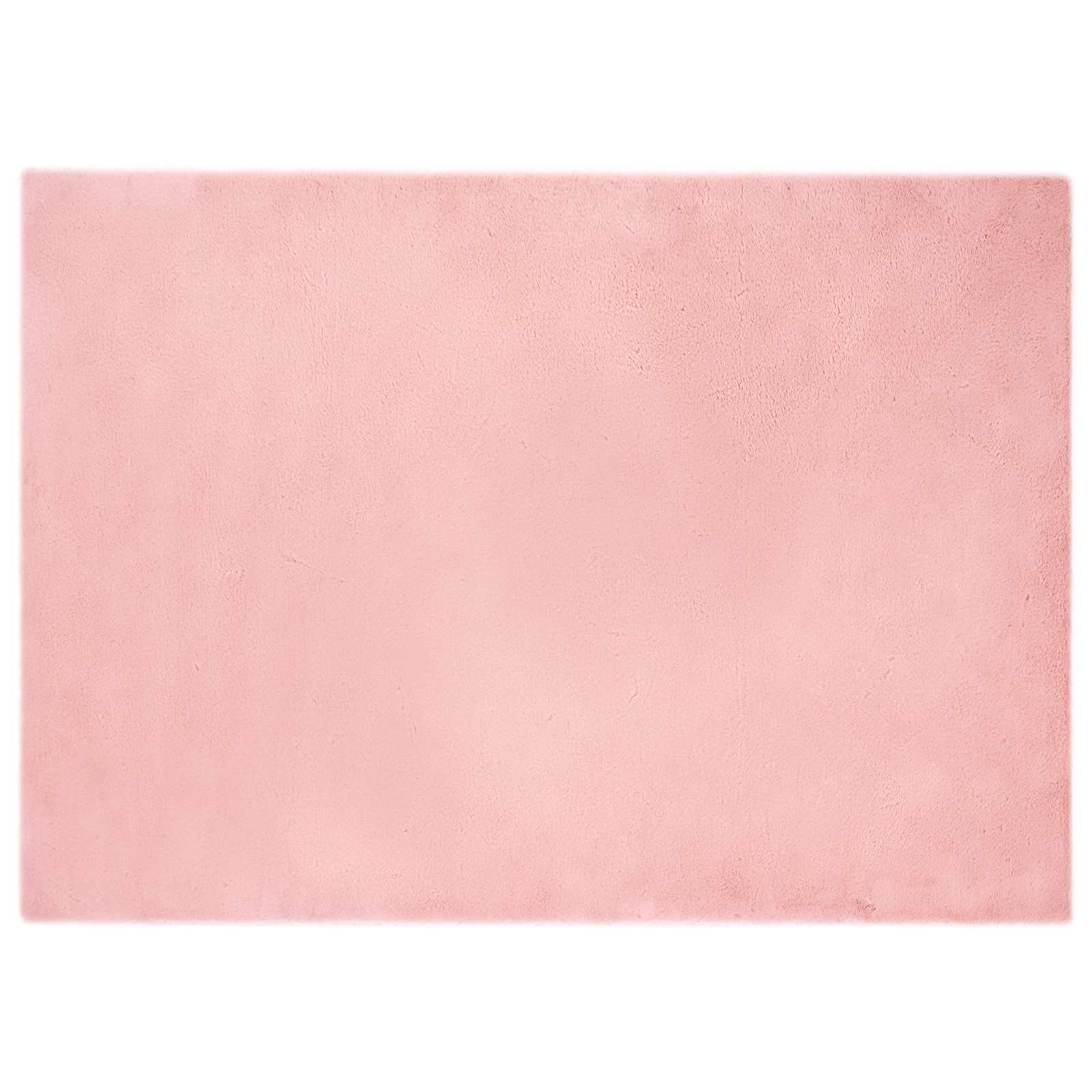 Artificial Rabbit Fur Rug Olite Pink 200 x 280 cm