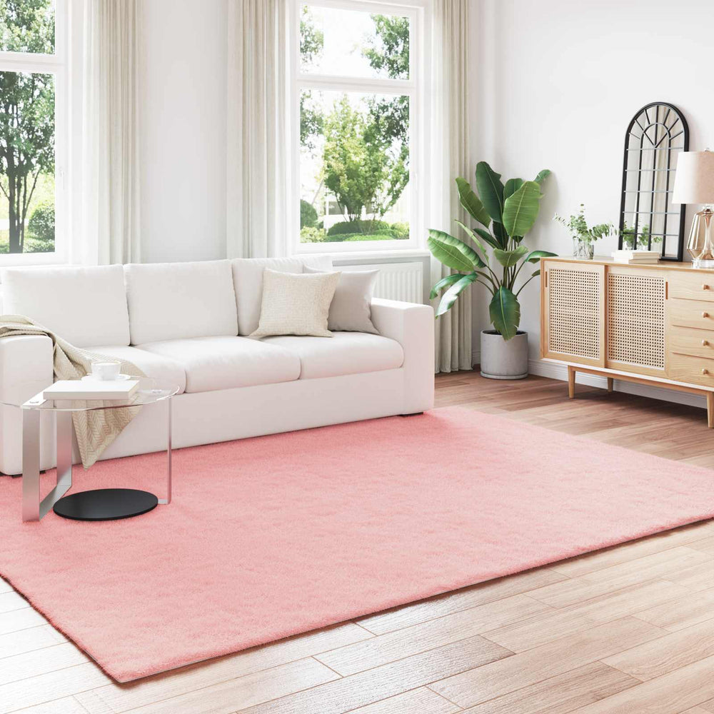 Olite Pink Artificial Rabbit Fur Rug 240 x 340 cm