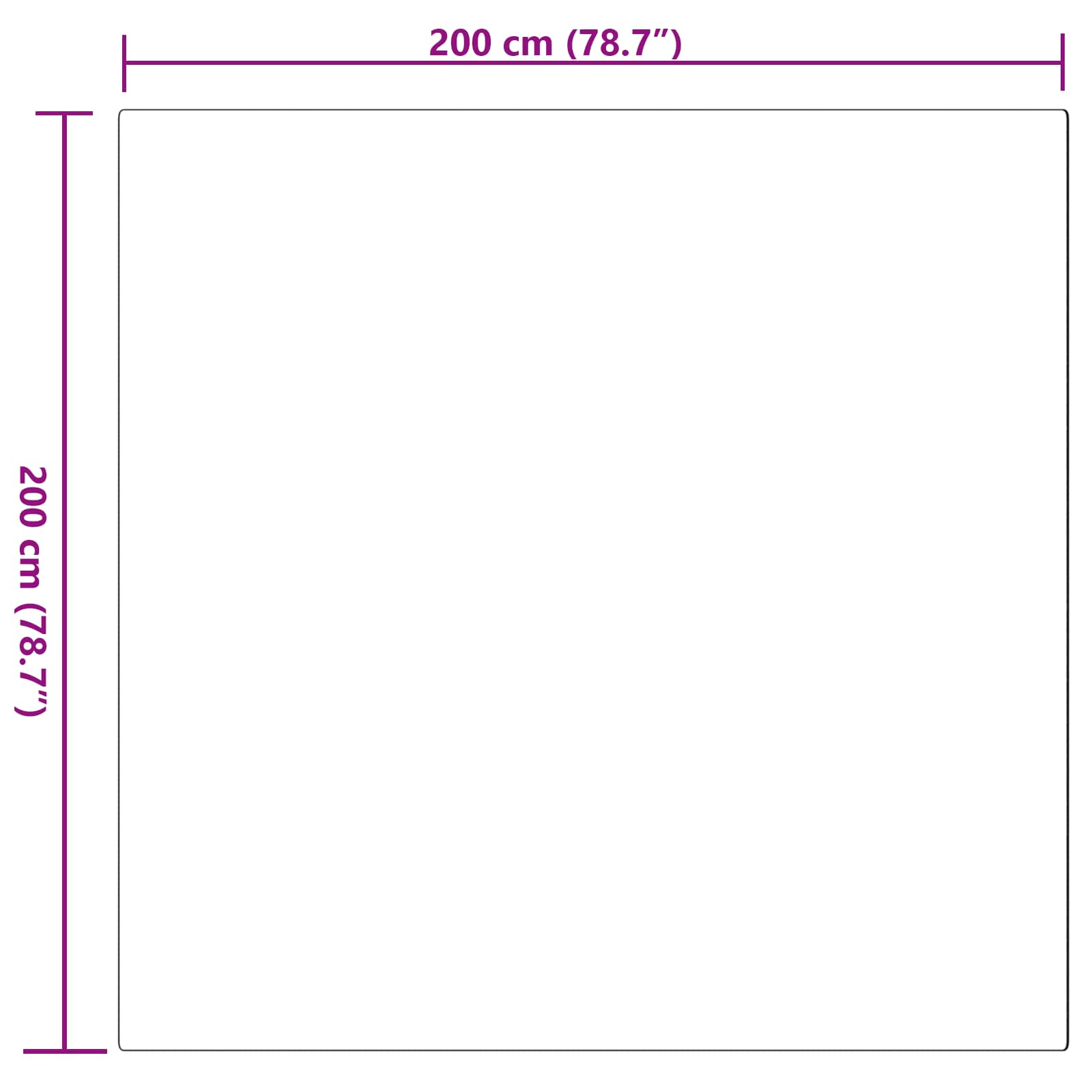 Mākslīgās trušu kažokādas paklājs Olite Rozā 200 x 200 cm