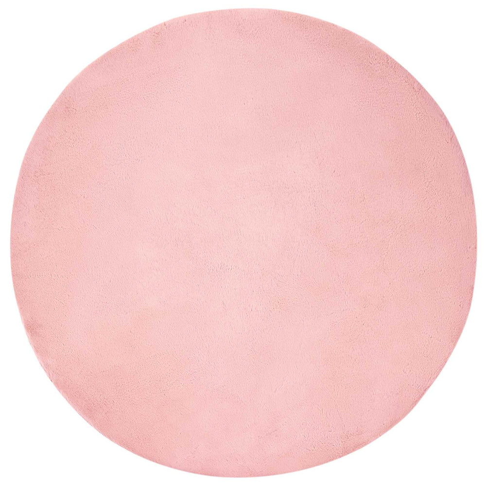 Faux Rabbit Fur Rug Olite Pink Ø 200 cm