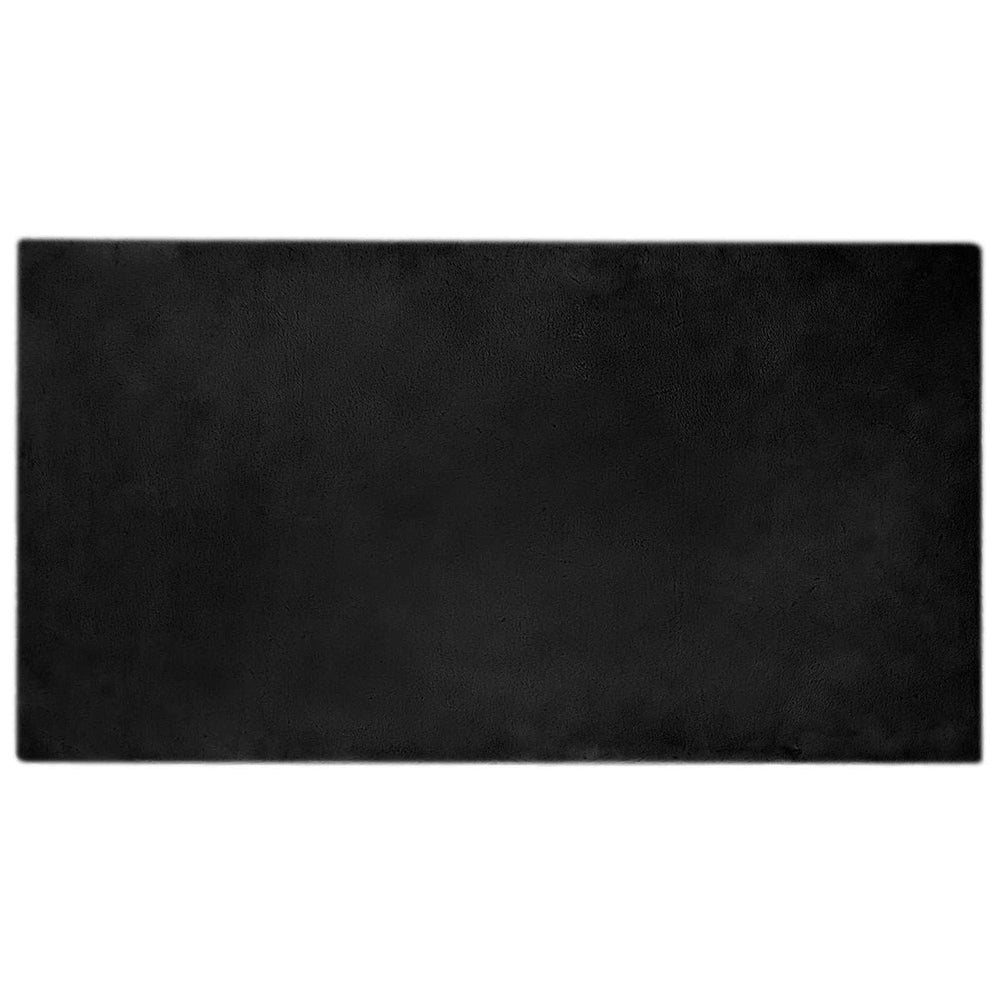 Olite Artificial Rabbit Fur Rug Black 80 x 150 cm