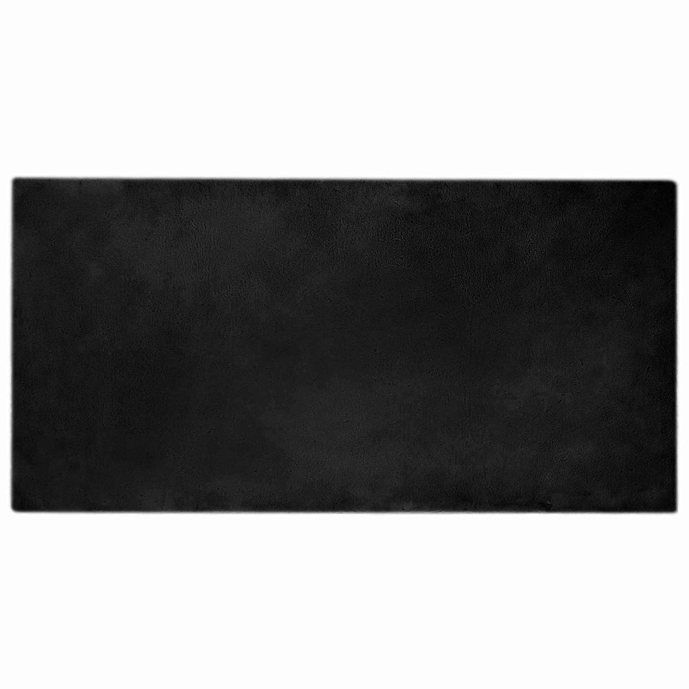 Artificial Rabbit Fur Rug Olite Black 100 x 200 cm