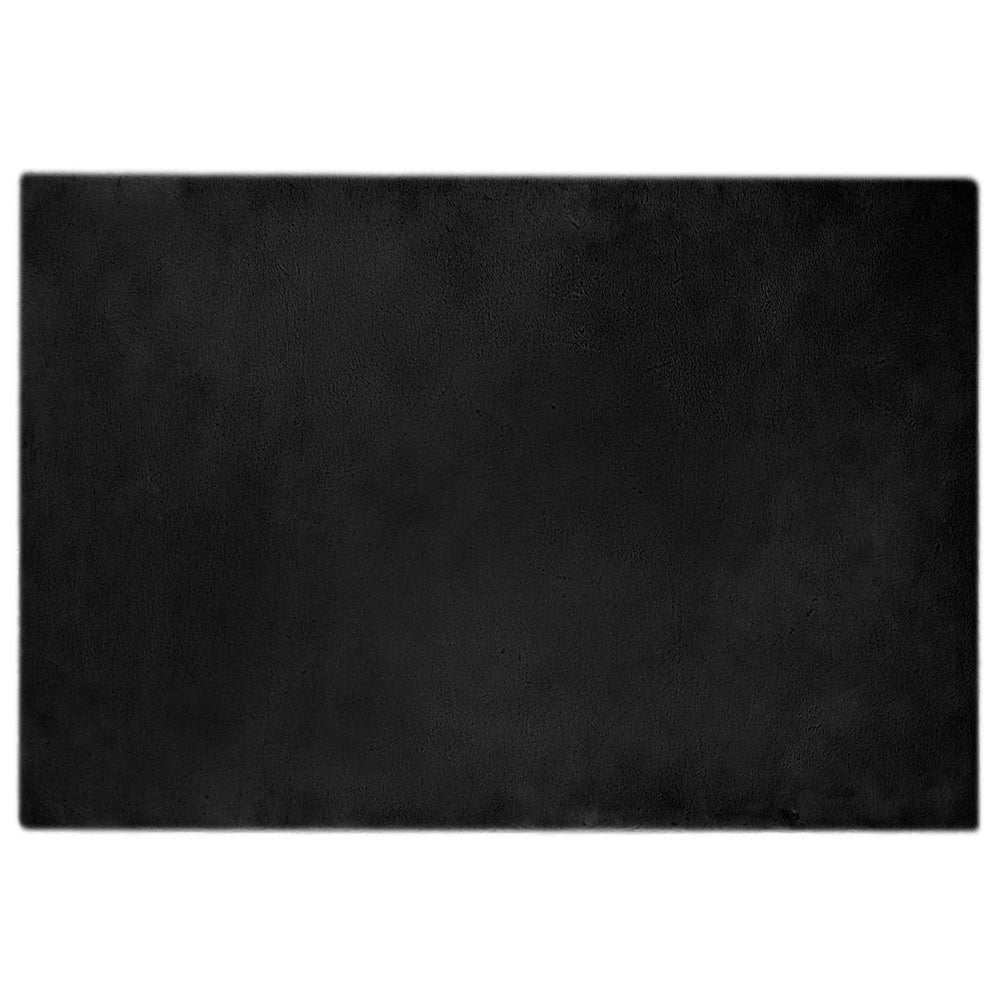 Artificial rabbit fur rug Olite Black 120 x 170 cm