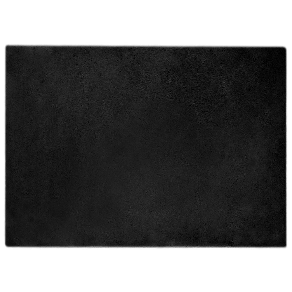 Artificial Rabbit Fur Rug Olite Black 240 x 340 cm