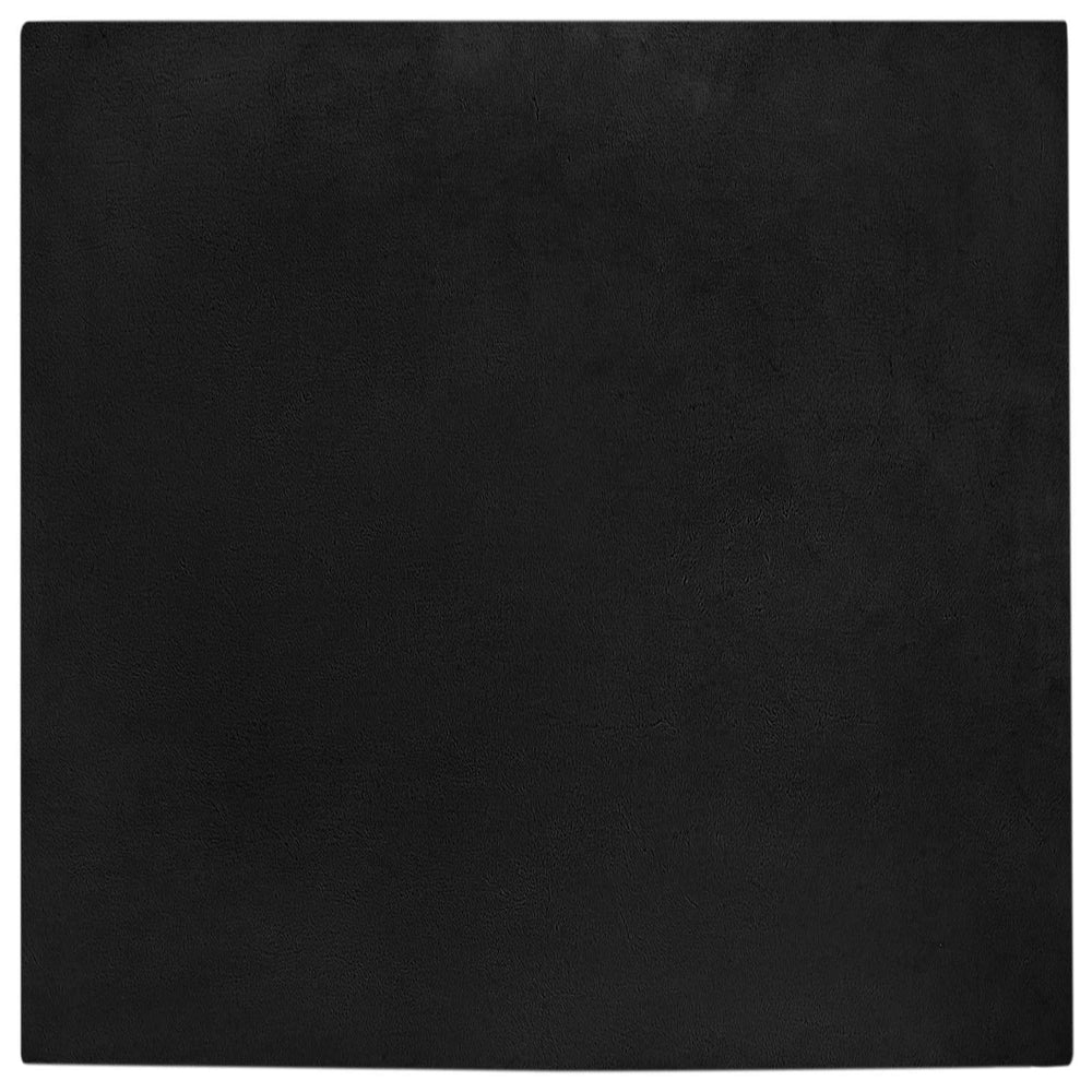 Artificial Rabbit Fur Rug Olite Black 200 x 200 cm