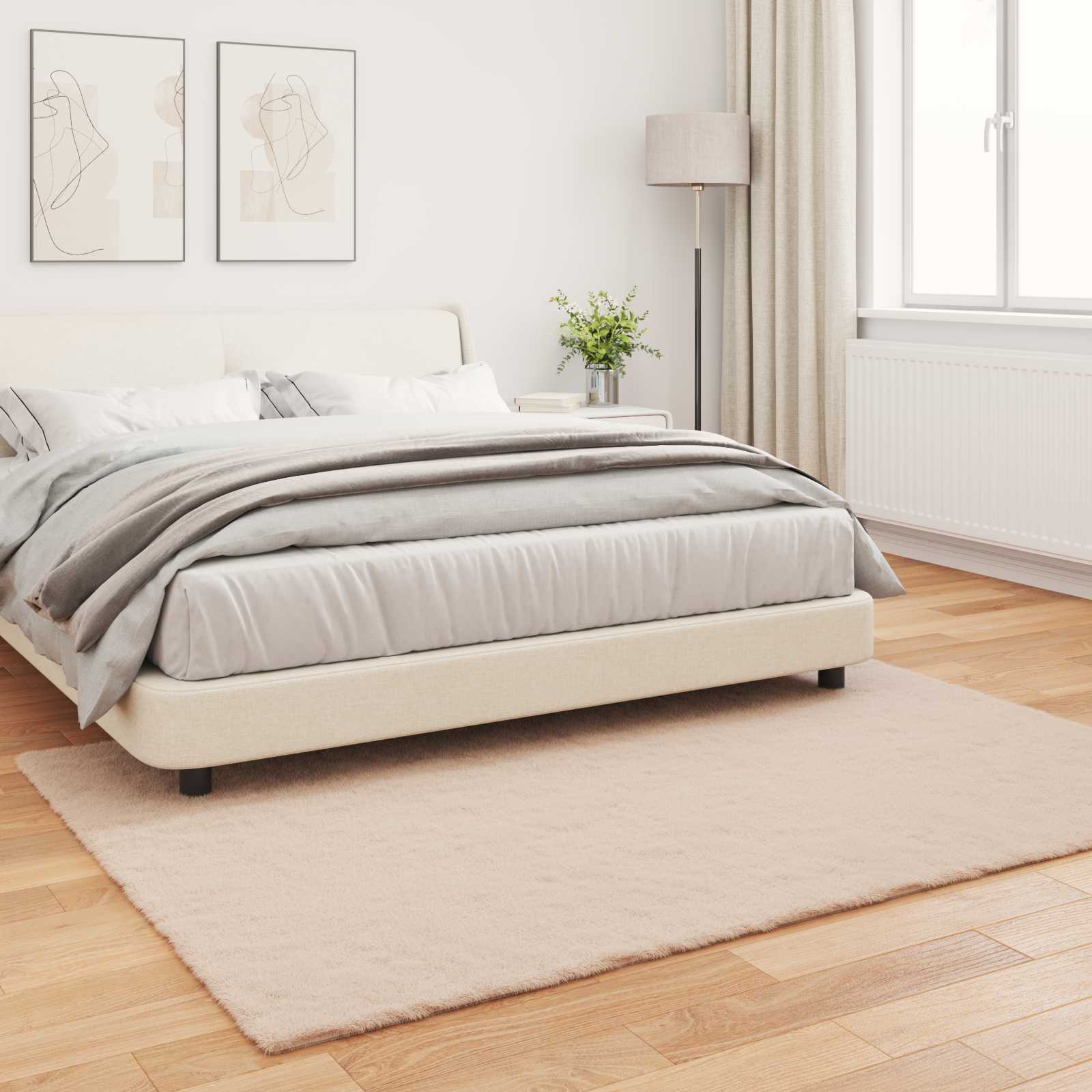 Mākslīgās truša kažokādas paklājs Olite Taupe 140 x 200 cm