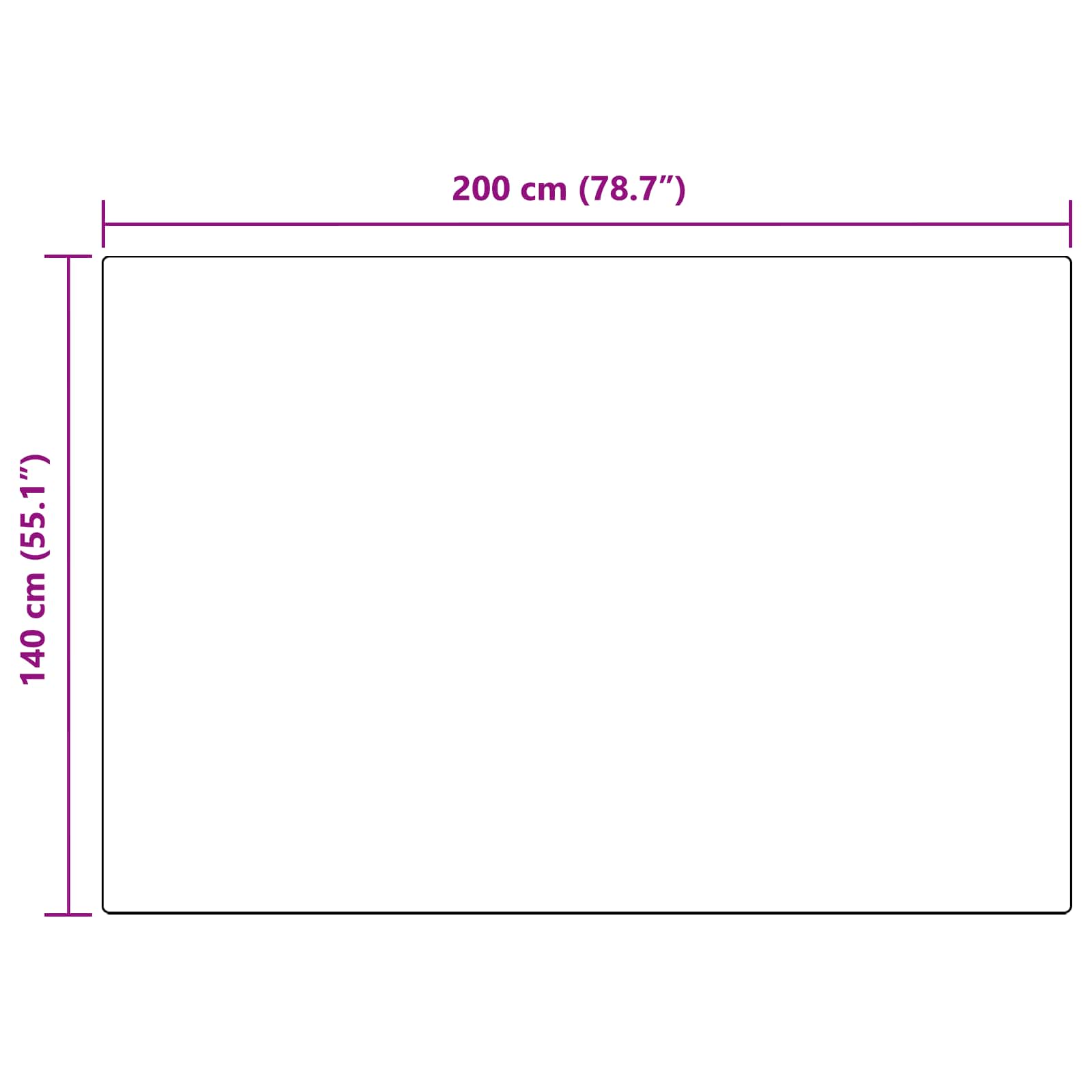 Mākslīgās truša kažokādas paklājs Olite Taupe 140 x 200 cm