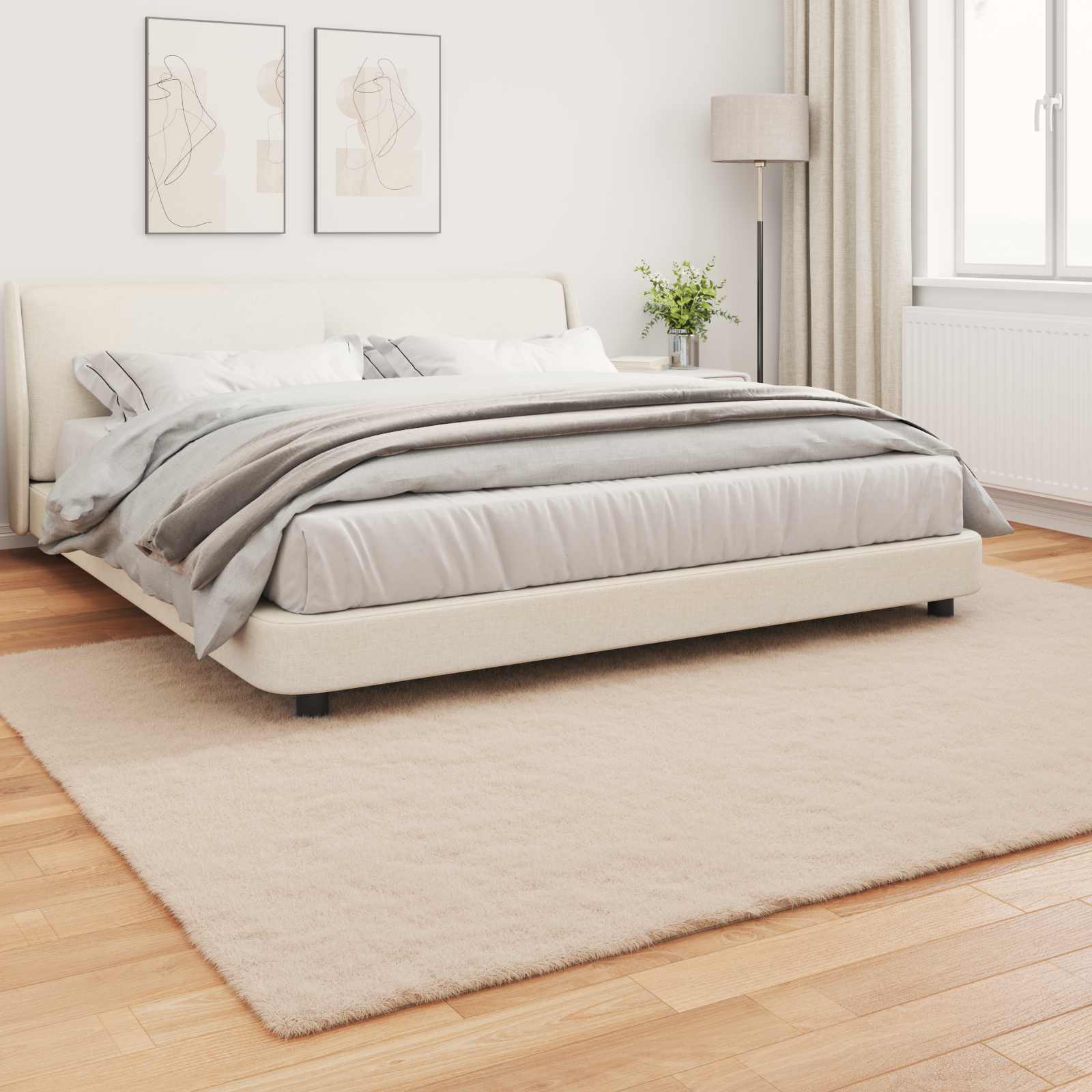 Mākslīgās truša kažokādas paklājs "Olite Taupe" 240 x 340 cm