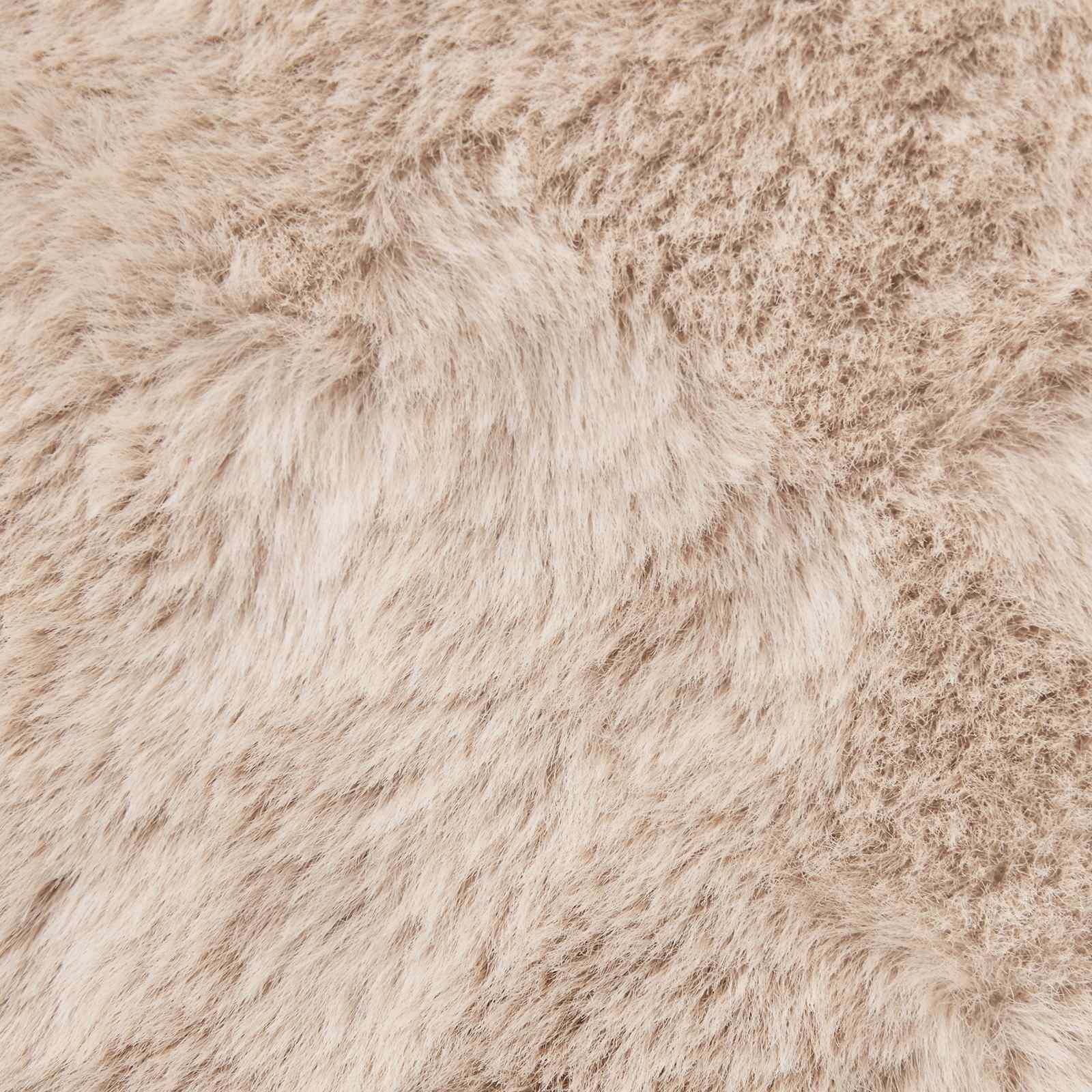 Mākslīgās trušu kažokādas paklājs Olite Taupe 160 x 160 cm