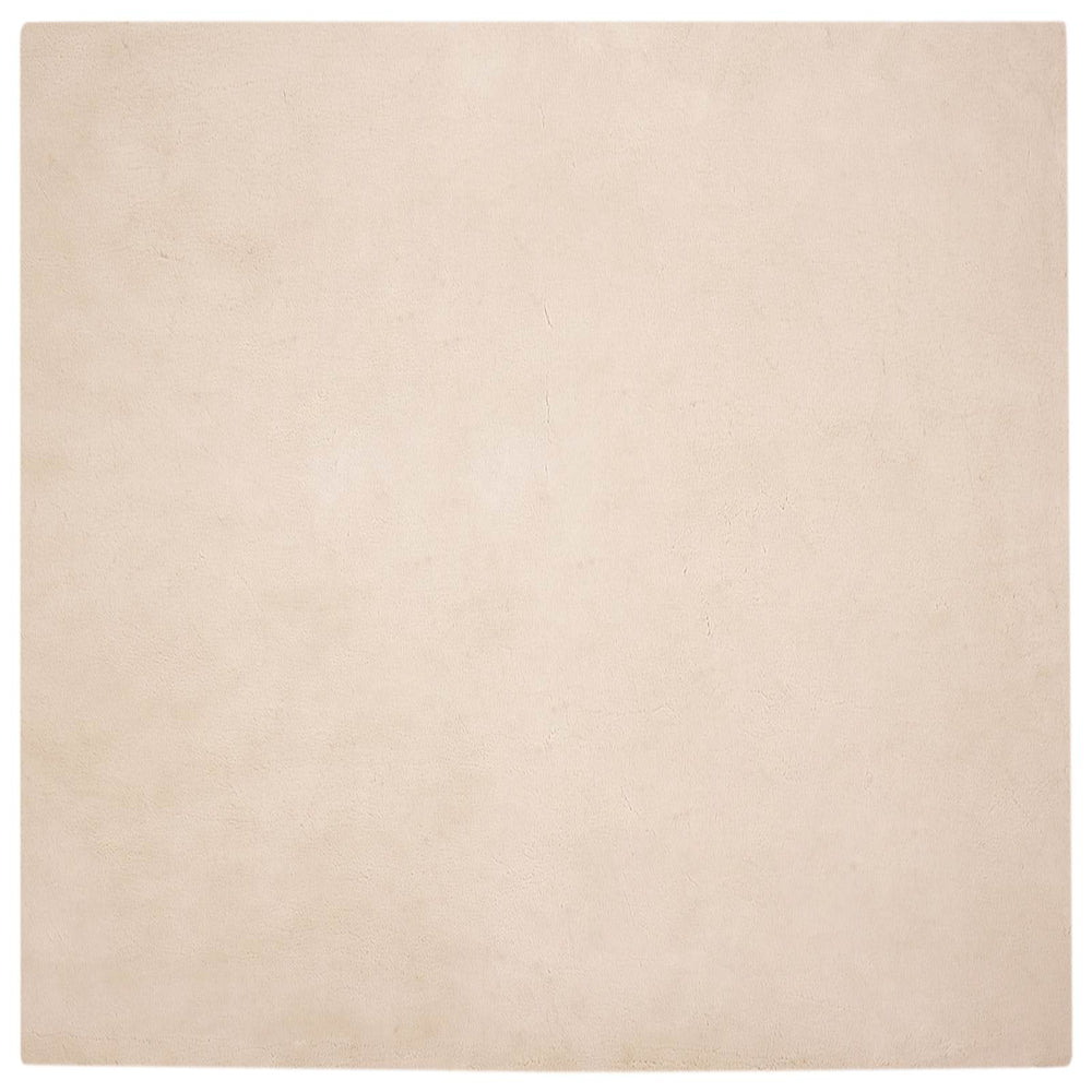 Artificial Rabbit Fur Rug Olite Taupe 240 x 240 cm