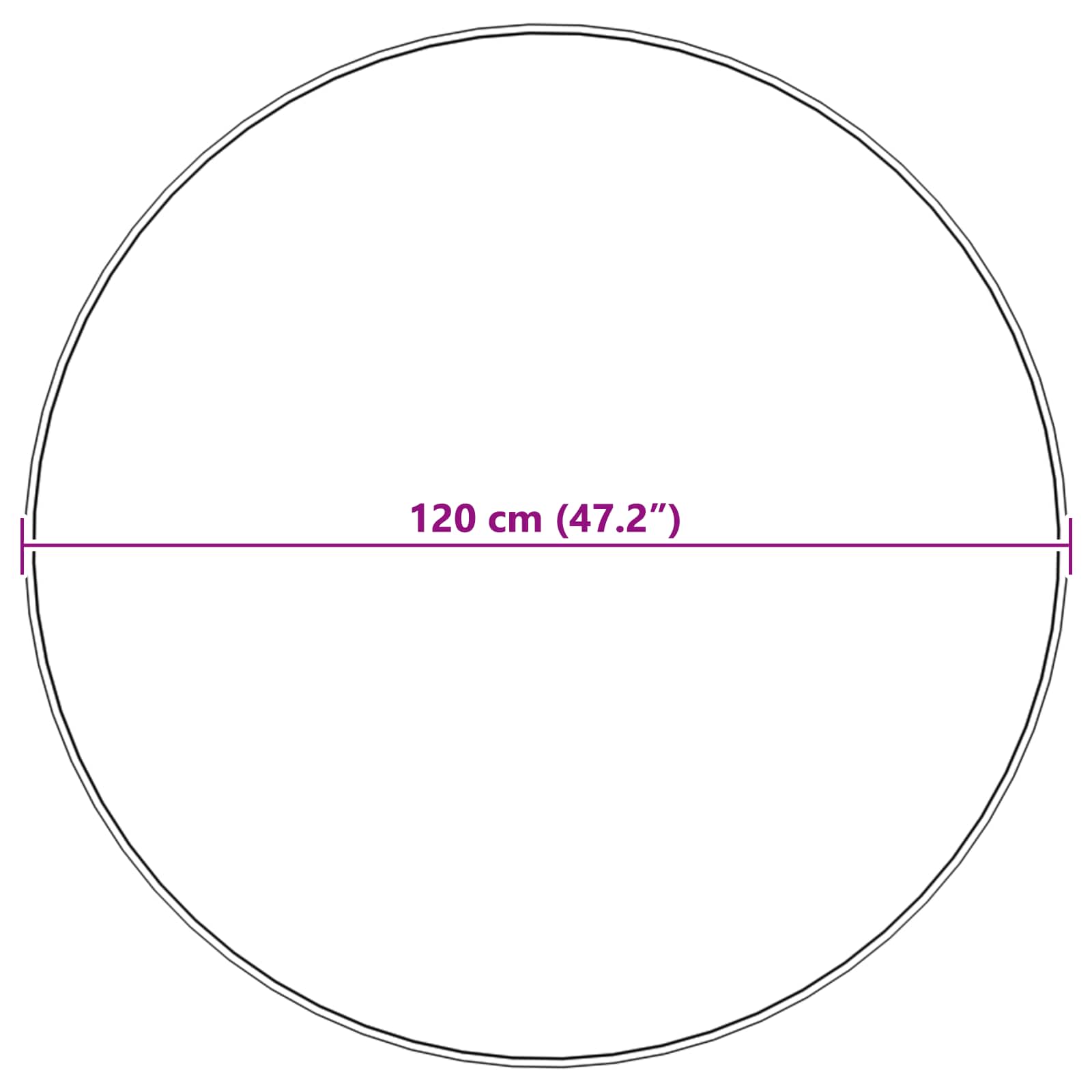 Dirbtinio triušio kailio kilimas Olite Taupe Ø 120 cm