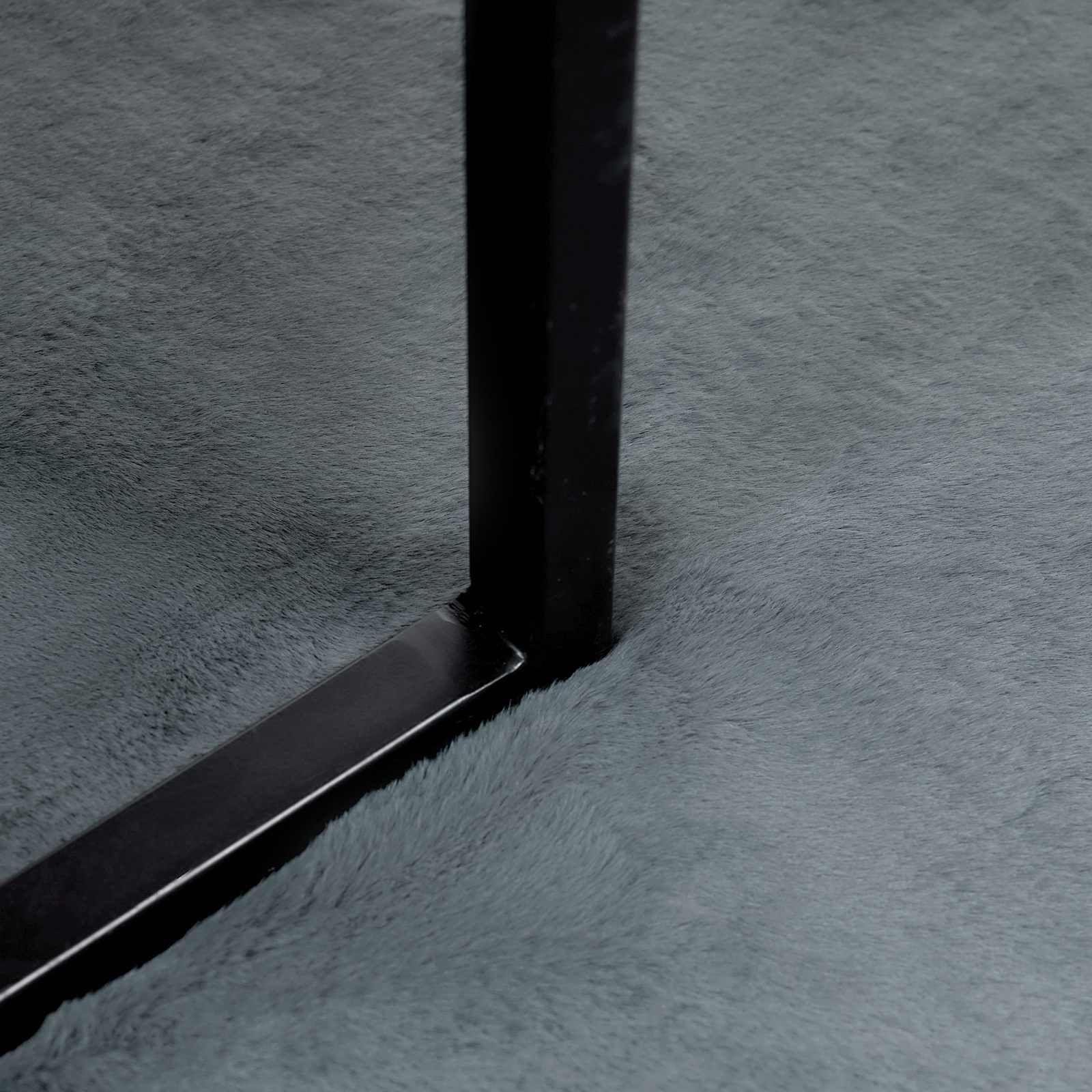 Dirbtinio triušio kailio kilimas Olite Antracitas 100 x 200 cm