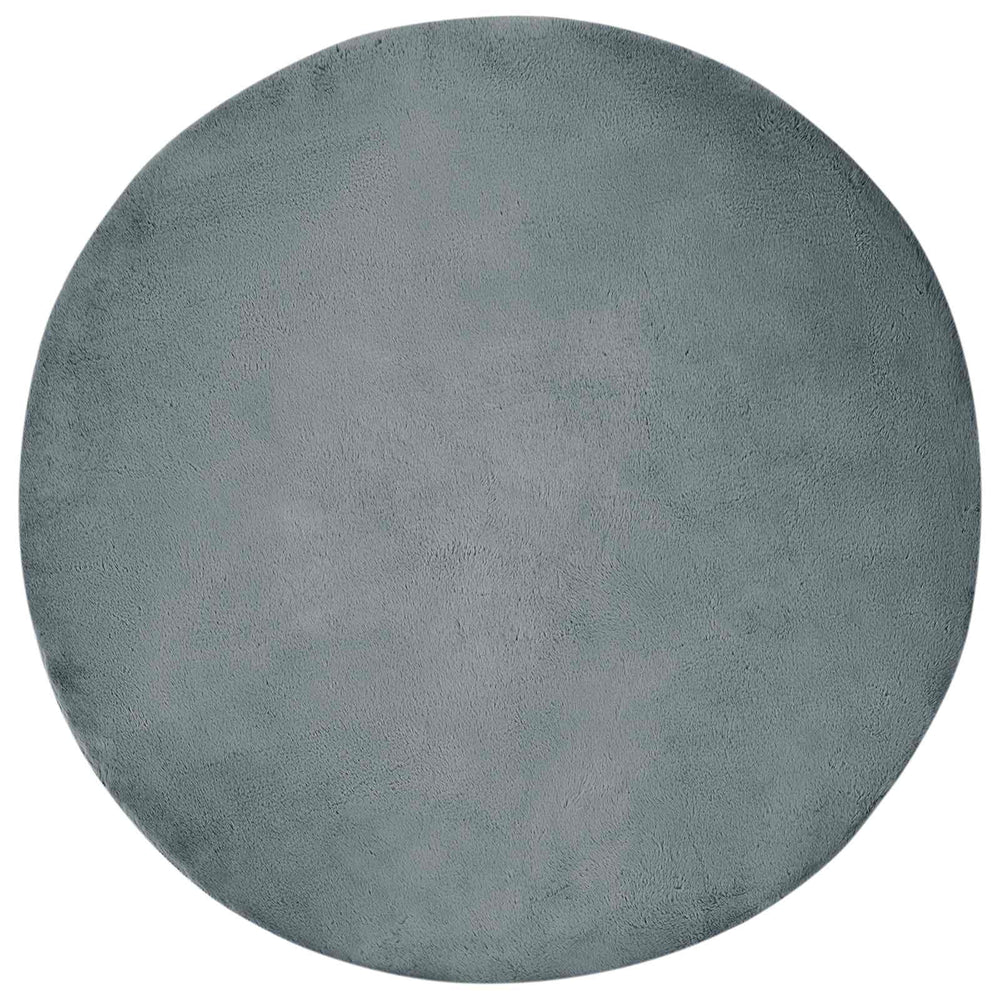 Artificial Rabbit Fur Rug Olite Anthracite Ø 120 cm