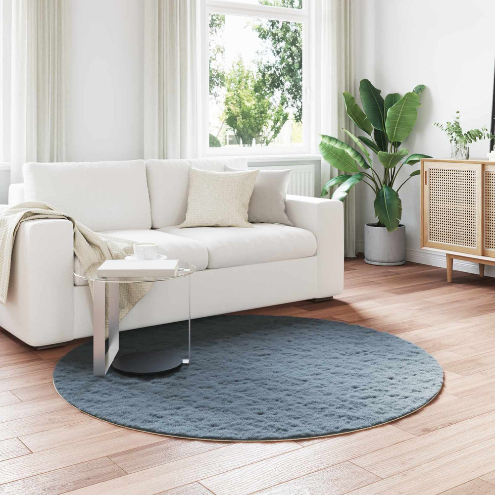 Artificial Rabbit Fur Rug Olite Anthracite Ø 160 cm