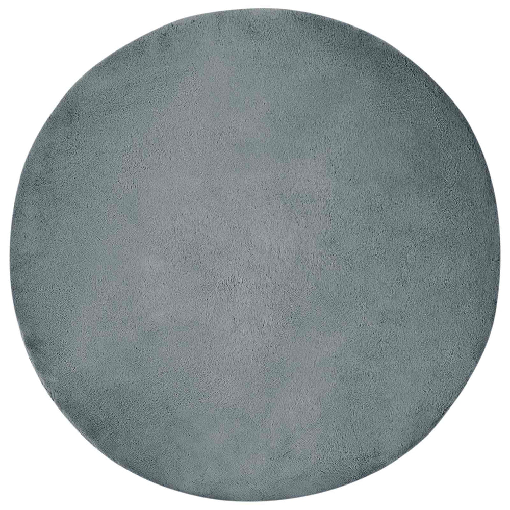 Artificial rabbit fur rug Olite Anthracite Ø 200 cm