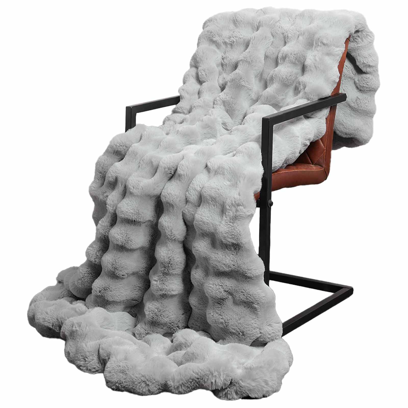 Neslystanti antklodė iš dirbtinio triušio kailio Olite 4 pcs