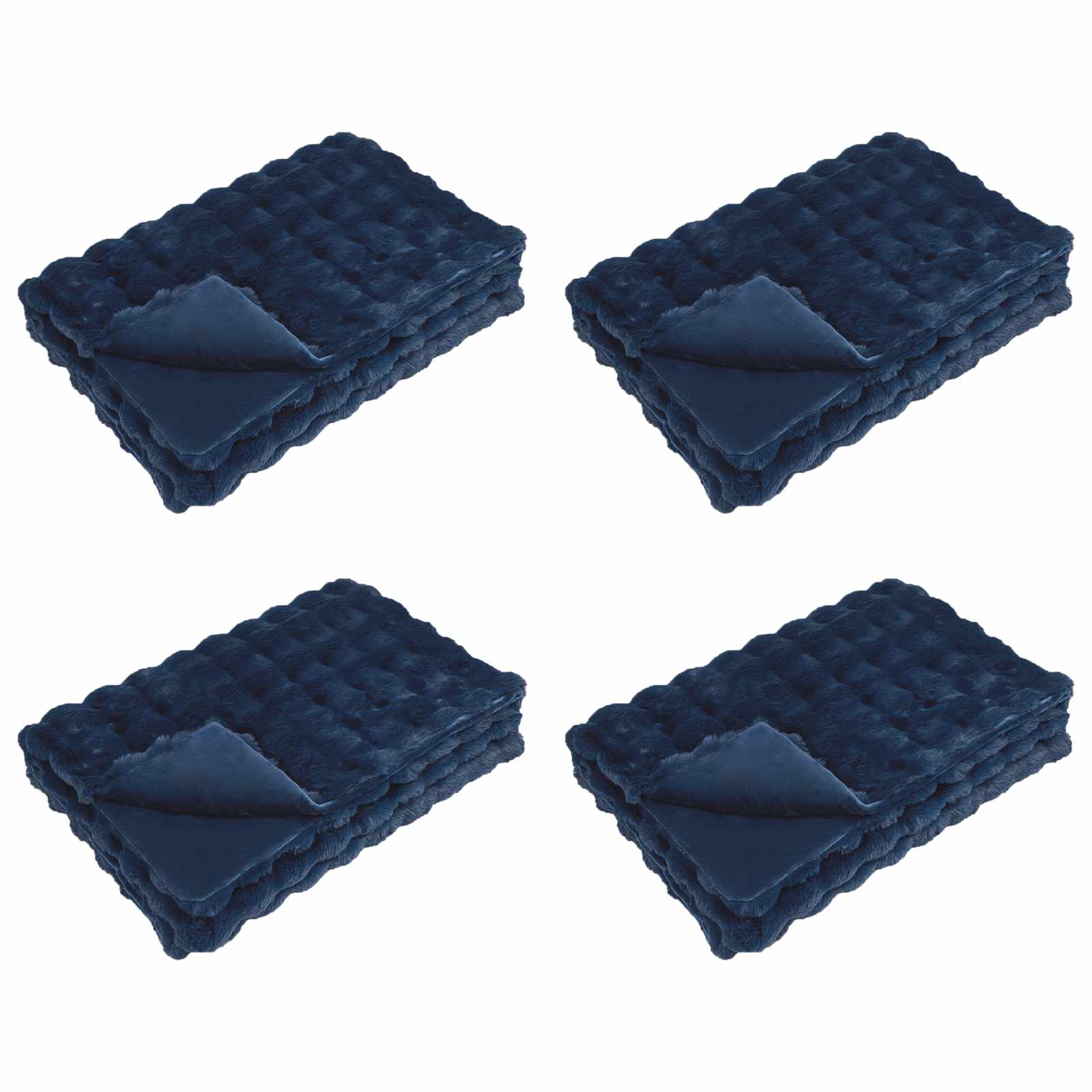 Neslystanti antklodė iš dirbtinio triušio kailio Olite 4 pcs