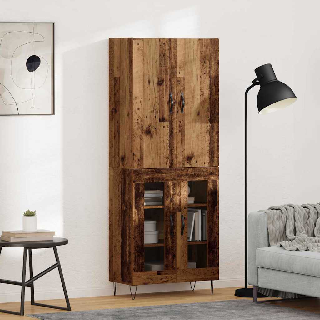 Tall cabinet 2 pcs Old wood