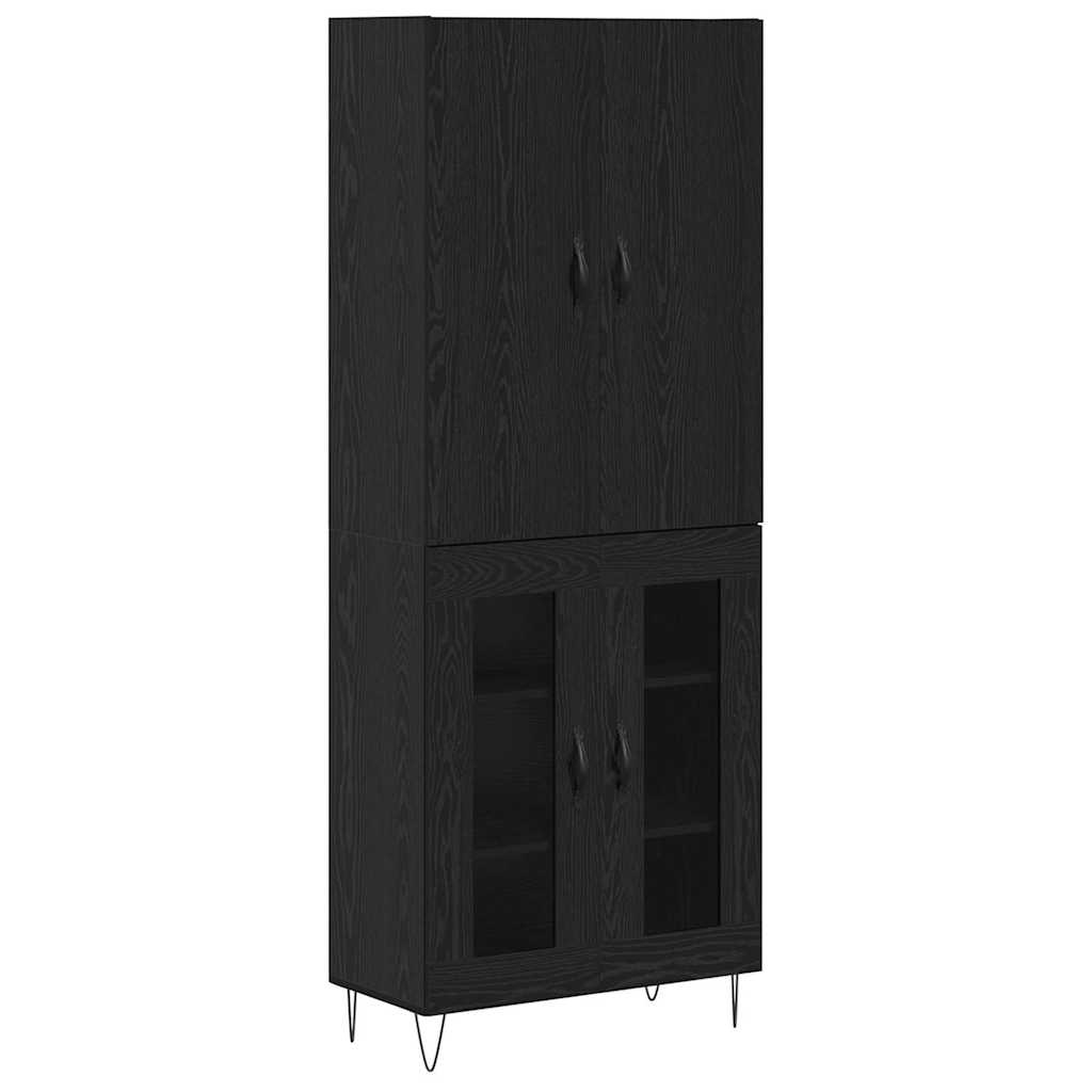 Tall cabinet 2 pcs Black oak