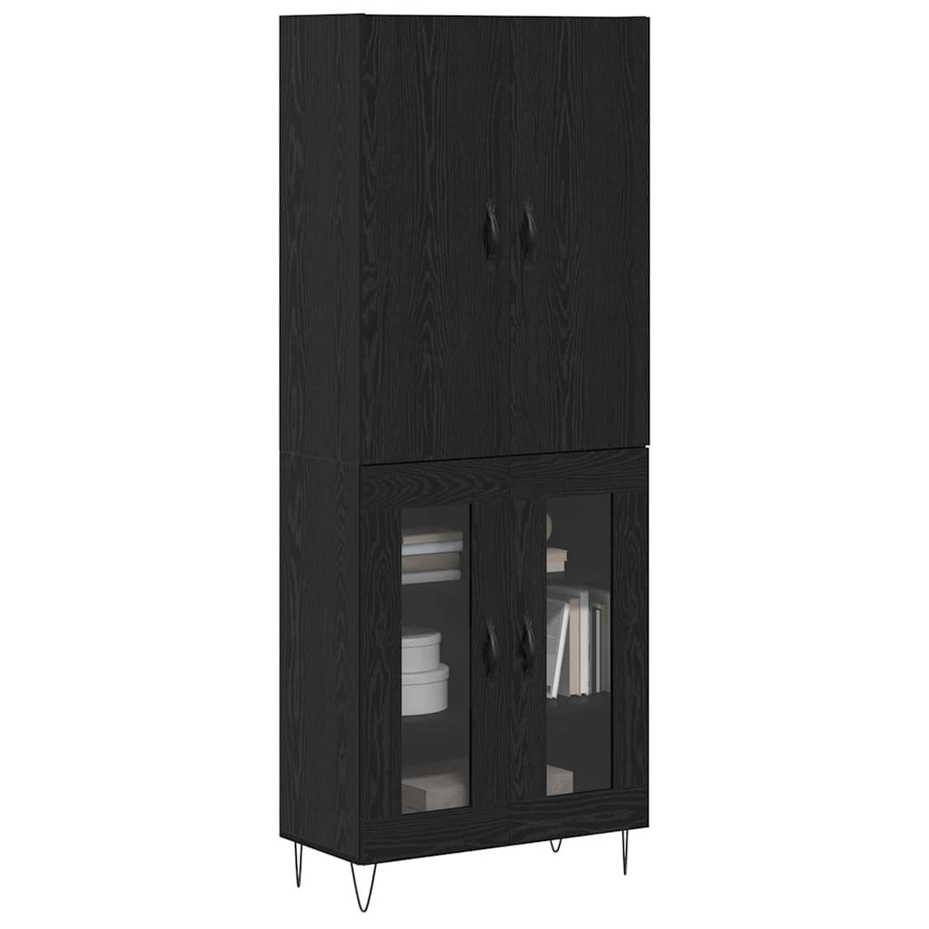 Tall cabinet 2 pcs Black oak