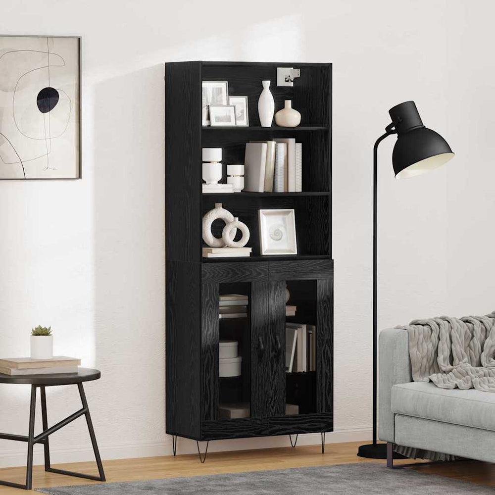 Highboard Black Oak 69.5x34x180 cm