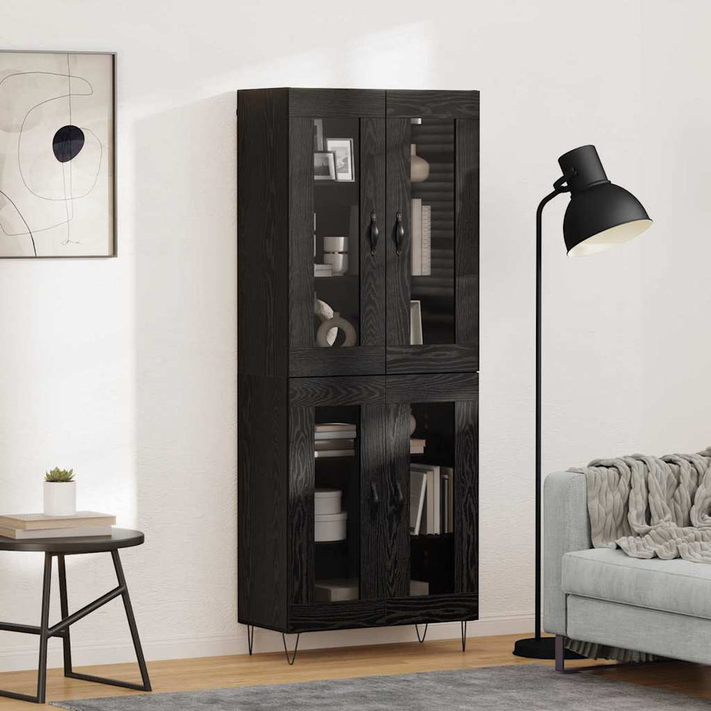 Highboard Black Oak 69.5x34x180 cm