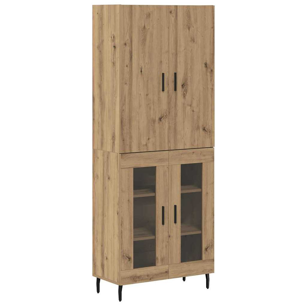 Aukštas spintelė 2 pcs Senovinis medis 69,5 x 34 x 180 cm