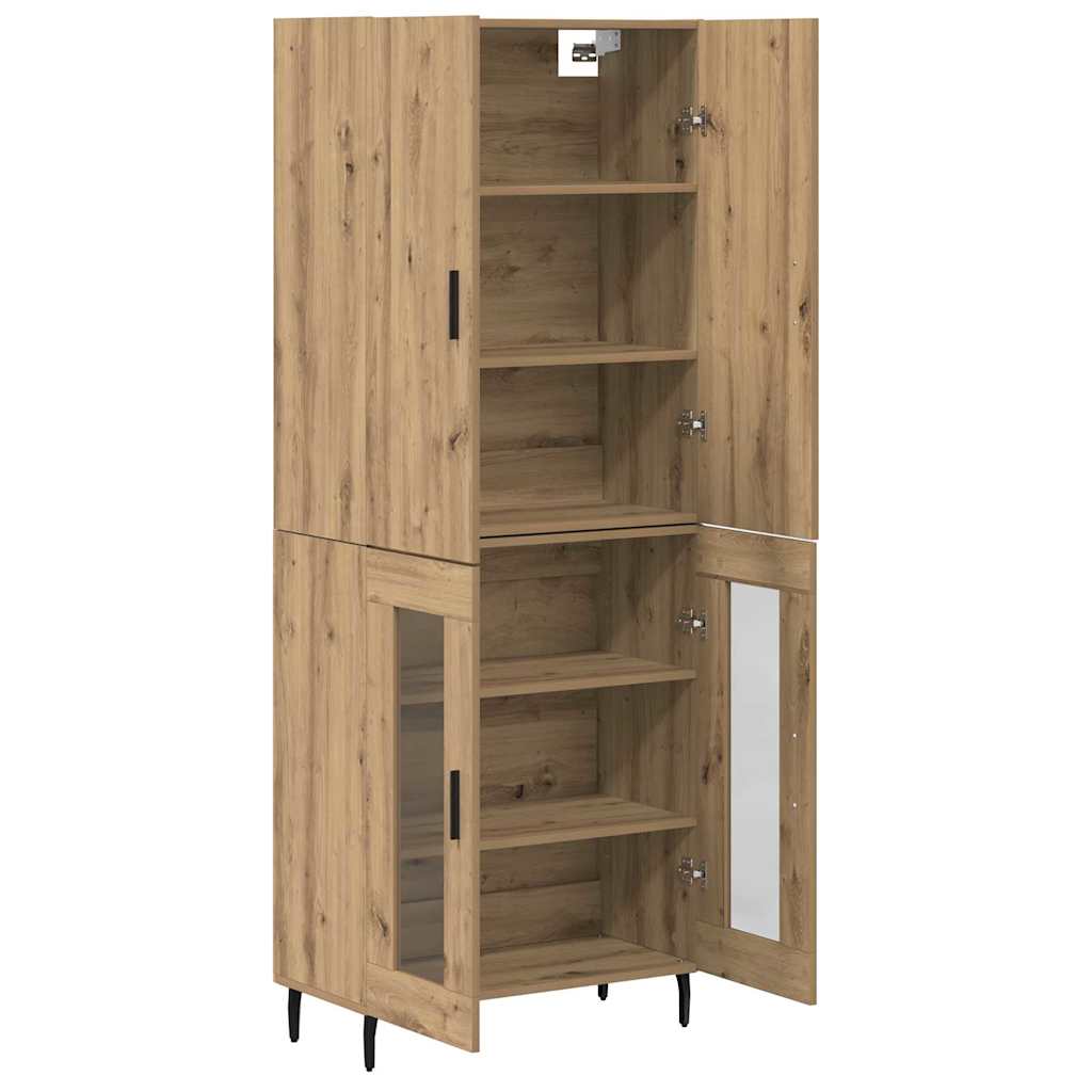 Aukštas spintelė 2 pcs Senovinis medis 69,5 x 34 x 180 cm