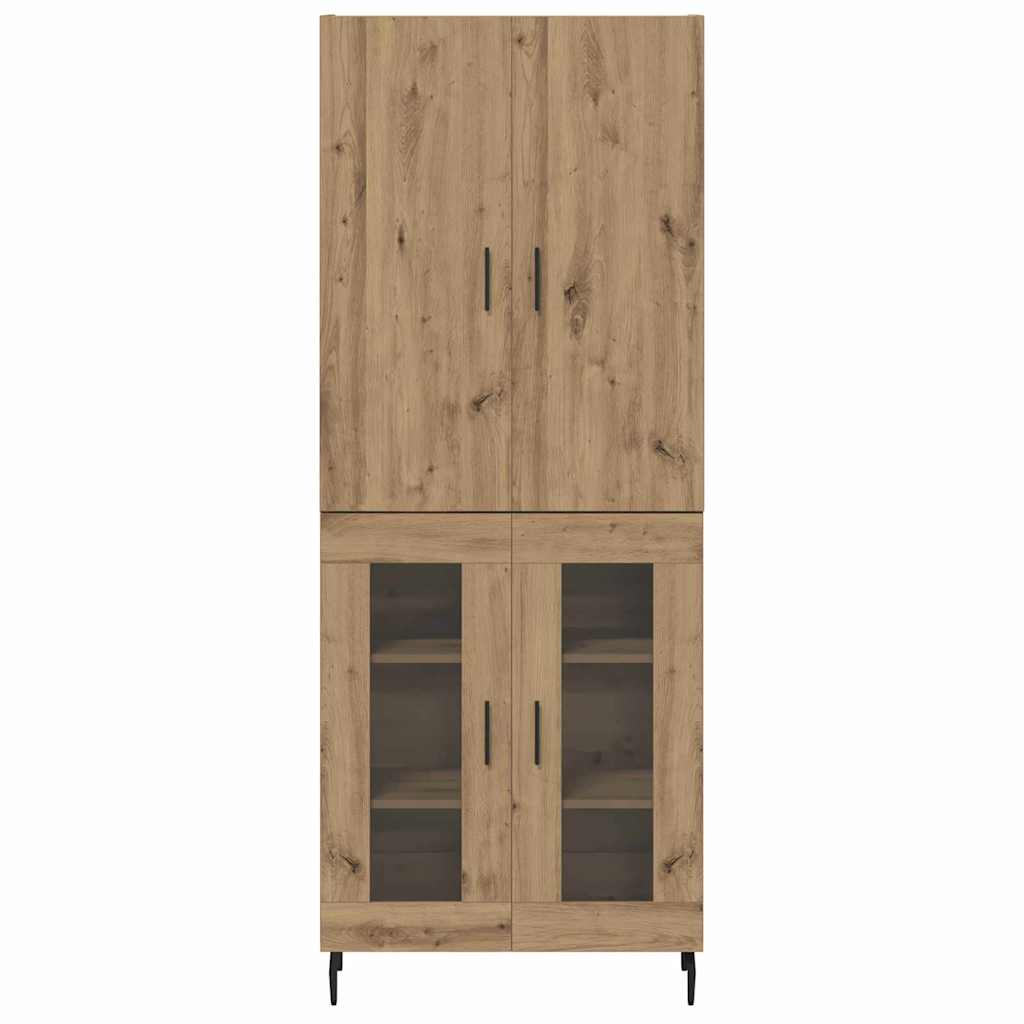 Aukštas spintelė 2 pcs Senovinis medis 69,5 x 34 x 180 cm