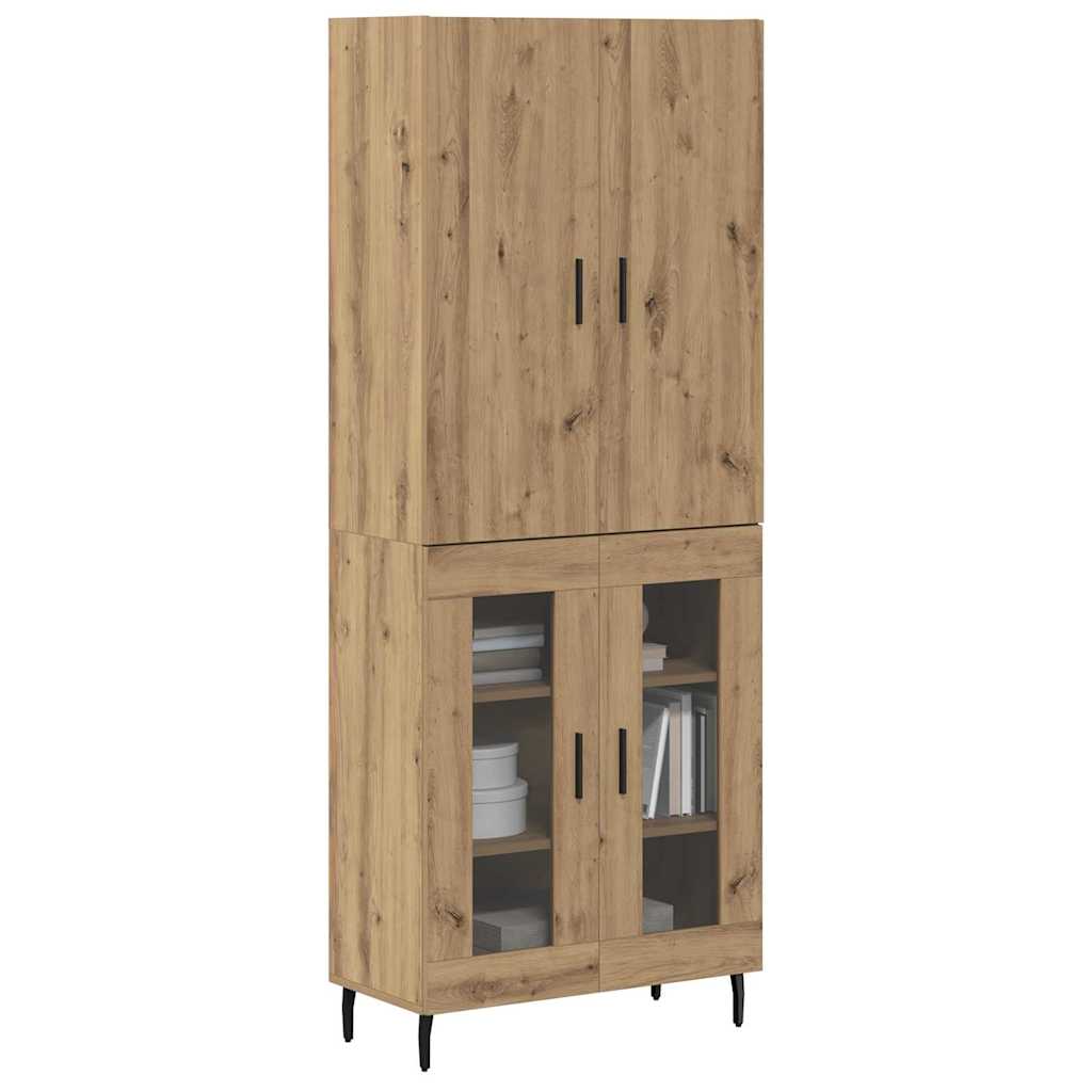 Aukštas spintelė 2 pcs Senovinis medis 69,5 x 34 x 180 cm
