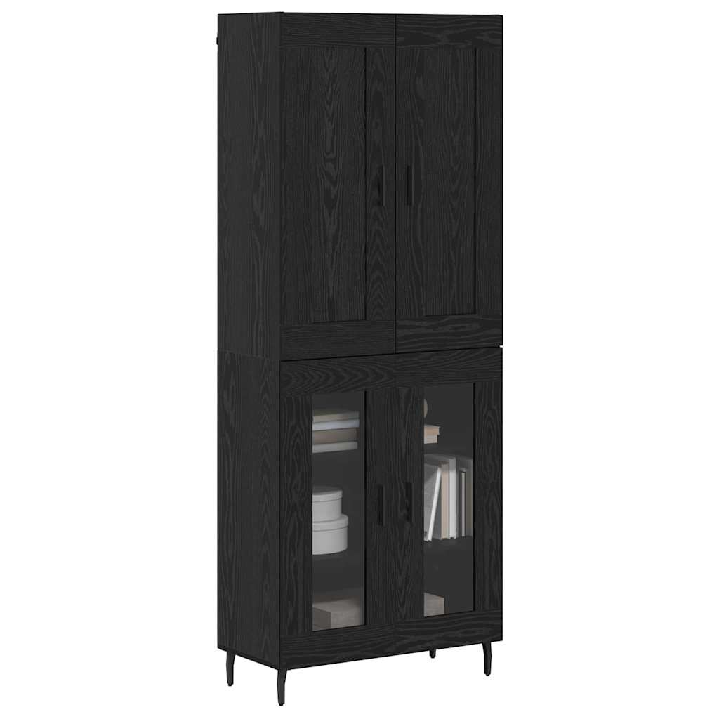 Tall cabinet 2 pcs Black oak