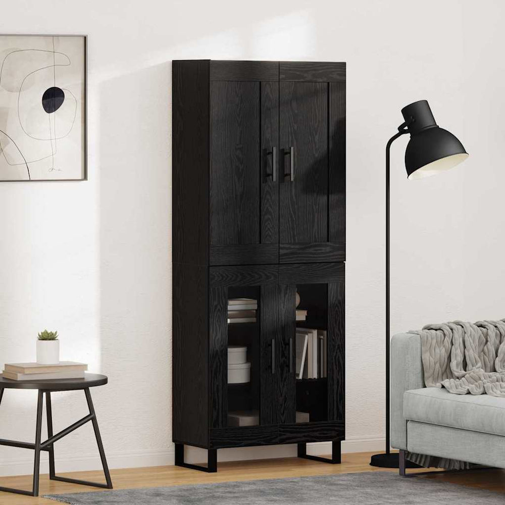 Highboard Black Oak 69.5x34x180 cm
