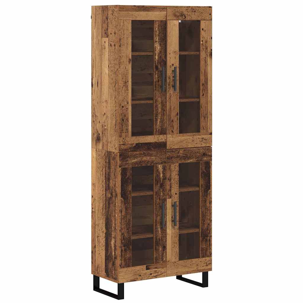 Tall cabinet 2 pcs Antique wood