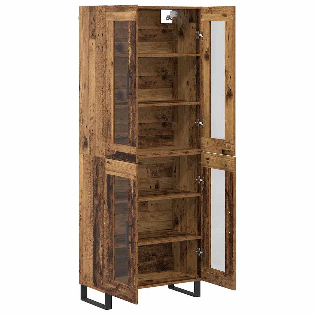 Tall cabinet 2 pcs Antique wood