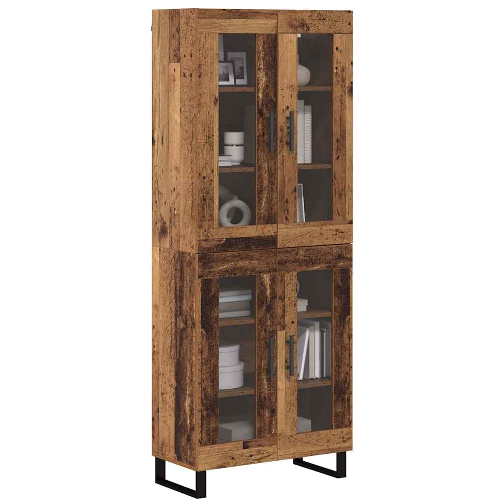 Tall cabinet 2 pcs Antique wood