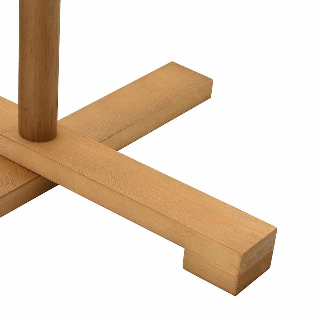 Koka Ziemassvētku eglīte ar statīvu, brūna, 125 cm, masīva priedes koksne