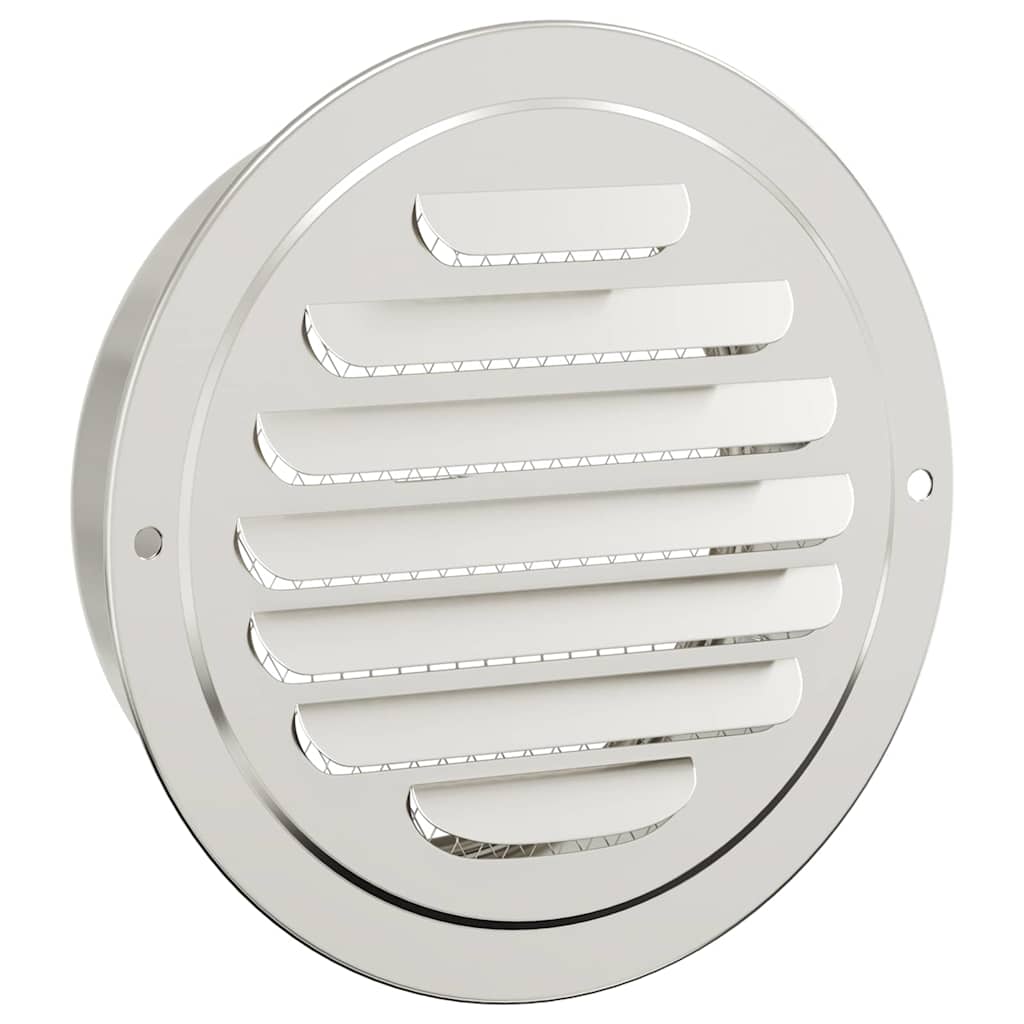 Oro ventiliacijos dangčiai 4 vnt. Sidabro 125 mm