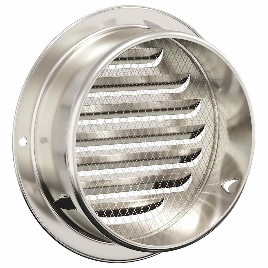 Oro ventiliacijos dangčiai 4 vnt. Sidabro 125 mm